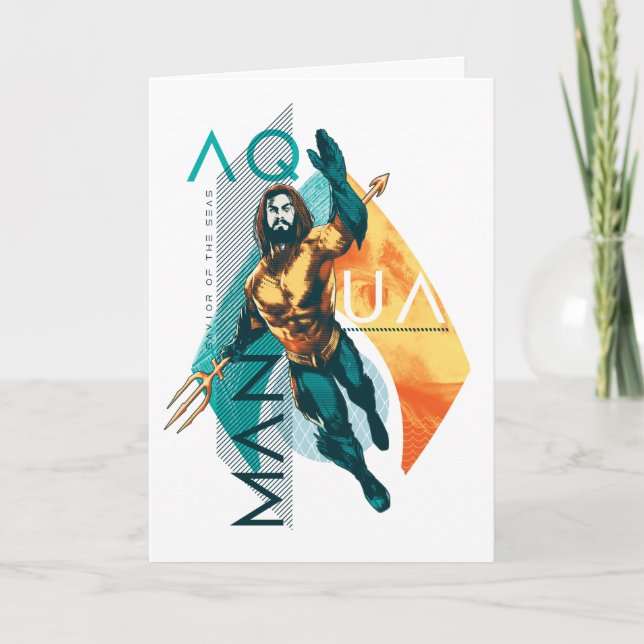 Carte Aquaman | Modernist Aquaman Collage (Devant)