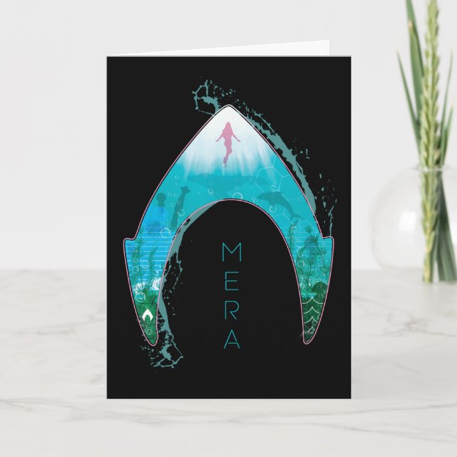 Carte Aquaman | Voir par Mera Symbole Ocean Graphic (Devant)