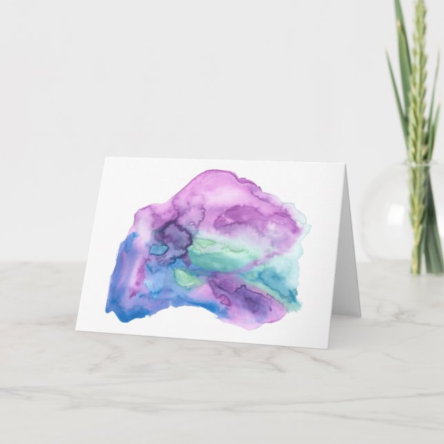Carte Aquarelle (Devant)