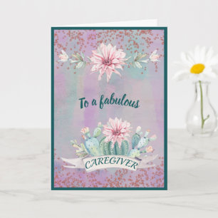 Carte Aquarelle Cactus