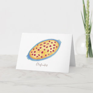Carte Aquarelle Clafoutis