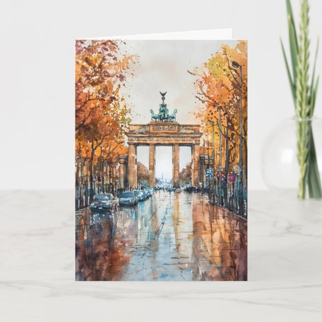 Carte Aquarelle de Berlin 3 (Devant)