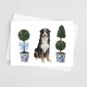Carte Aquarelle de Chien de Montagne Bernese