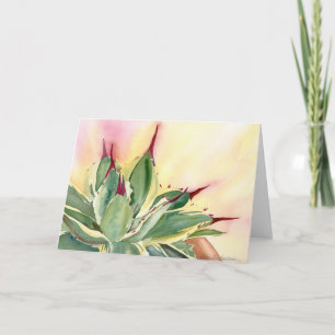 Carte Aquarelle "de transitoire crème" d'agave, Debra