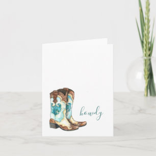 Carte Aquarelle des bottes de chaise