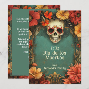 Carte 💀 🎉 Aquarelle Día de Muertos