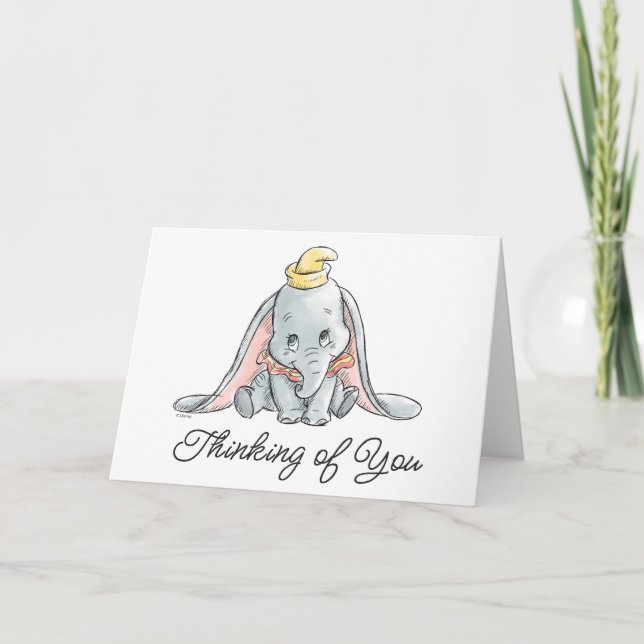 Carte Aquarelle Dumbo (Devant)