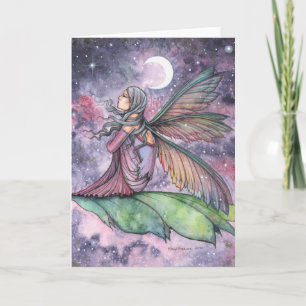 Carte Aquarelle Fée en dérive Art Molly Harrison