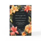 Aquarelle florale Botanique Mariage tropical