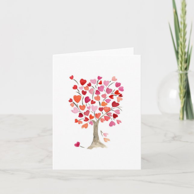 Carte Aquarelle 'Flourishing Love' (Devant)