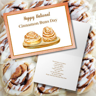 Carte Aquarelle Joyeux journee nationale des buns a la c