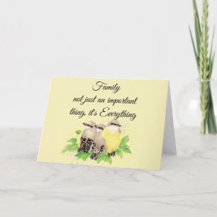 Carte Aquarelle Kingbird Inspirational Family Citation