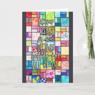 Carte Aquarelle - Message positif