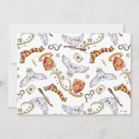 Aquarelle motif GRYFFINDOR™ Hedwig