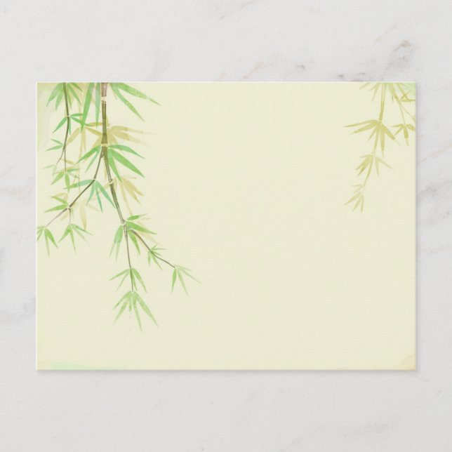 Carte aquarelle peinte avec stylisé sauvage (Devant)