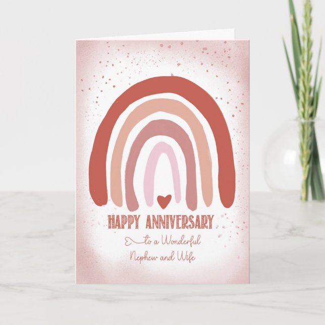 Carte Aquarelle rose douce pour l'anniversaire de Nephew (Devant)