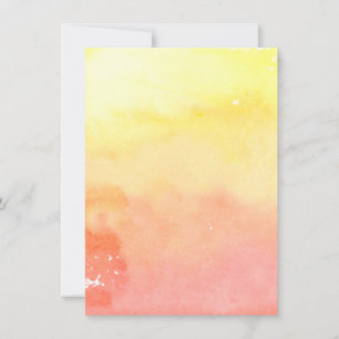 Carte Aquarelle rose jaune orange Aquarelle Art Peint