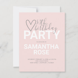 Carte Aquarelle Saint Valentin 30e anniversaire