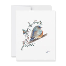 Aquarelle Sweet Bluebird