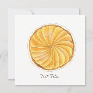 Carte Aquarelle Tarte Tatin