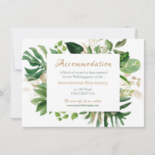 Carte Aquarelle verte tropicale Monstera Feuilles Cadre