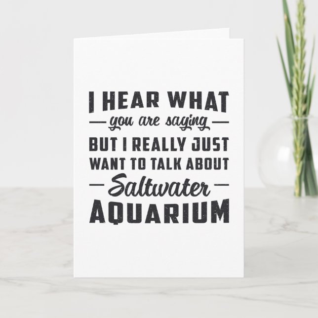 Carte Aquarium Aquarium Aquatique Poisson aquatique amus (Devant)