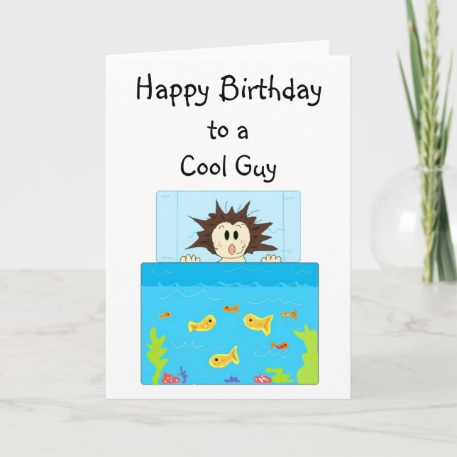 Carte Aquarium cool Guy Fish (Devant)
