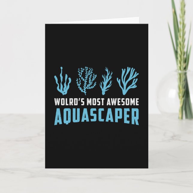 Carte Aquarium rétro le plus aquascaper du monde d'Aquar (Devant)