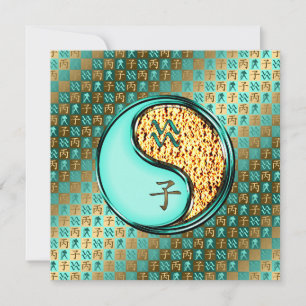 Carte Aquarius et rat de feu