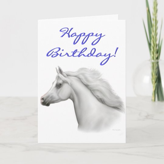 Carte Arabe De Cheval De Joyeux Anniversaire Zazzle Ca