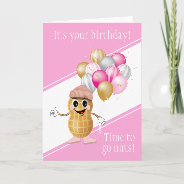 Carte Arachide d'anniversaire | Il est temps de devenir  (Devant)