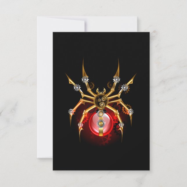 Carte Araignée en vapeur noire (Devant)
