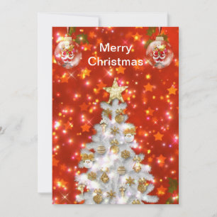 Carte Arbol de Navidad Blanco