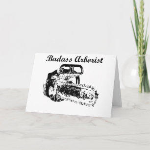 Carte Arboriste de Badass - tronçonneuse