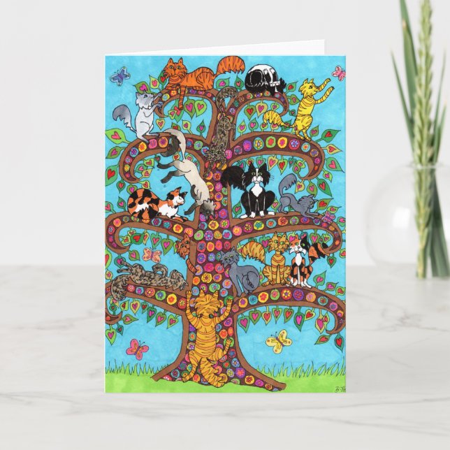 Carte Arbre à chat de vie 2 (Devant)