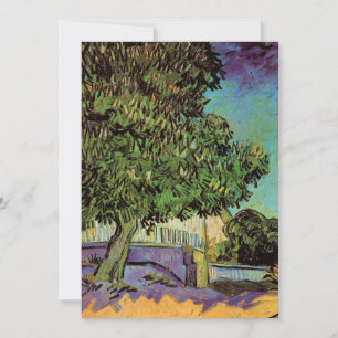 Carte Arbre à châtaignes en fleurs par Vincent van Gogh