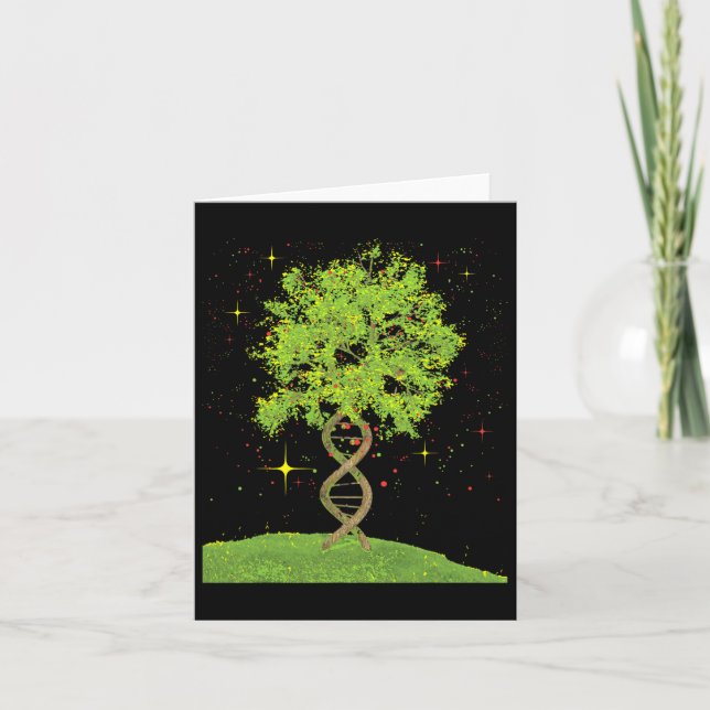Carte Arbre Adn - Biologiste Biologie Étudiant Sciences  (Devant)