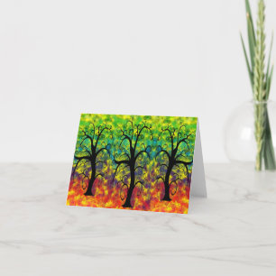 Carte Arbre arc-en-ciel