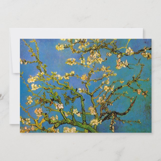 Carte Arbre aux amandes en fleurs par Vincent van Gogh (Devant)