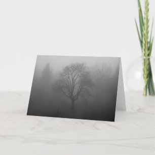 Carte Arbre dans le brouillard