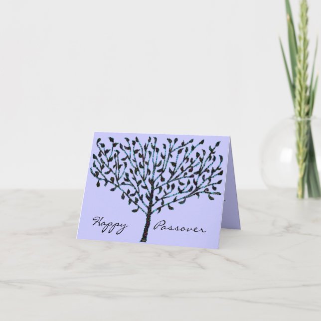 Carte Arbre de la pâque de la vie (Devant)
