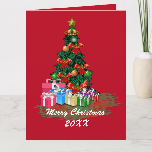 Carte Arbre de Noël (Devant)