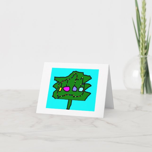 Carte Arbre de Noël (Devant)