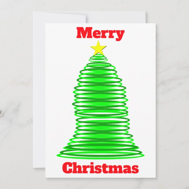 Carte Arbre de Noël (Devant)
