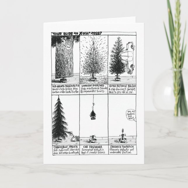 Carte Arbre de Noël (Devant)