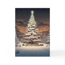 Arbre de Noël avec neige