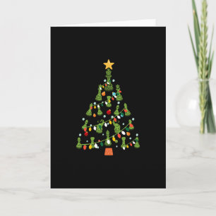 Carte Arbre de Noël des échecs - King Queen Knight Rook