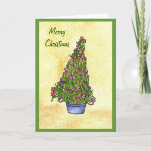 Carte Arbre de Noël Iris