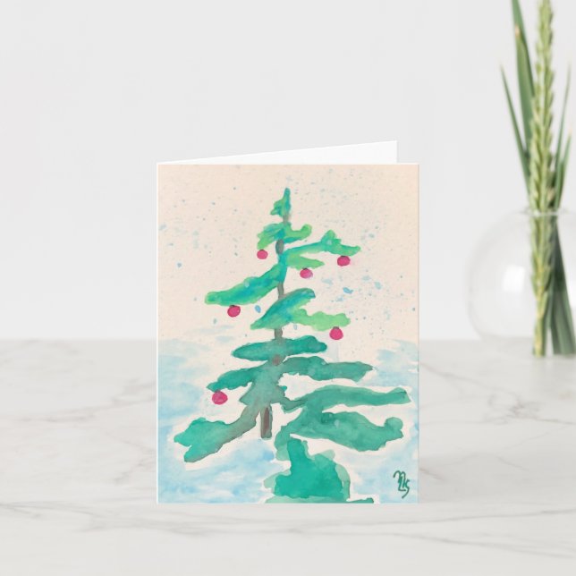 Carte Arbre de vacances (Devant)