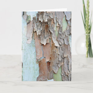 Carte Arbre écorce, Salutation rustique